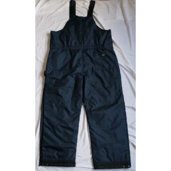 Walls Work Wear Insulated Bib Overalls Blue Quilted Lined Work Pants Mens 2XL - Picture 9 of 12
